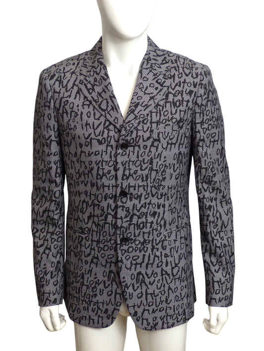 COMME DES GARCONS HOMME PLUS- 2023 Edward Goss Print Jacket, Size Large