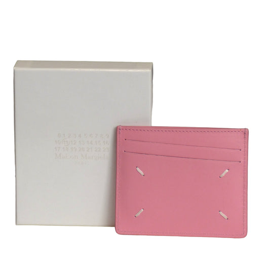 MAISON MARGIELA- NWT Pink Pebbled Leather Card Holder