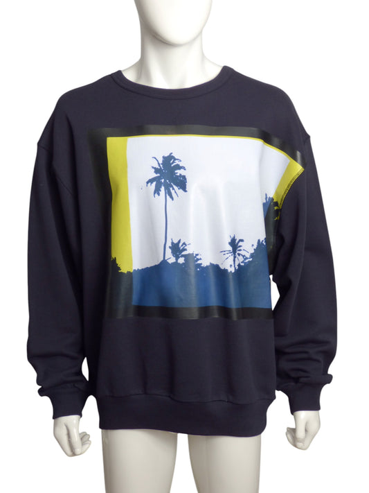 DRIES VAN NOTEN- NWT 2021 Len Lye Print Sweatshirt, Size Large