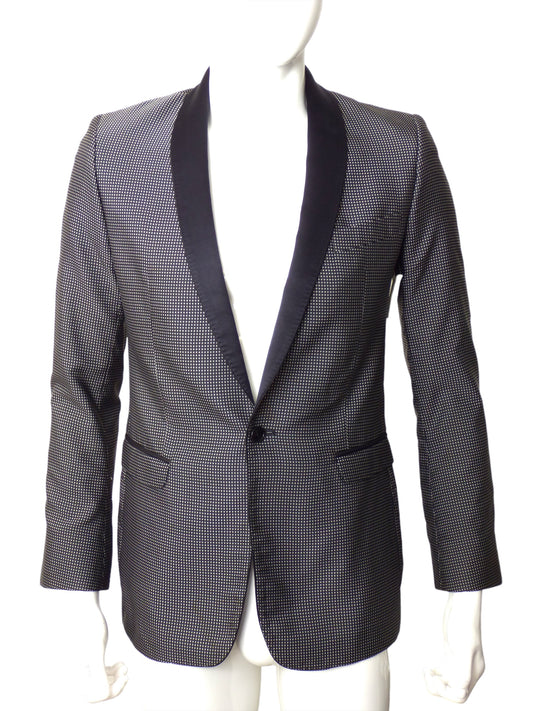 D&G- Wool Brocade Tuxedo Jacket, Size Small