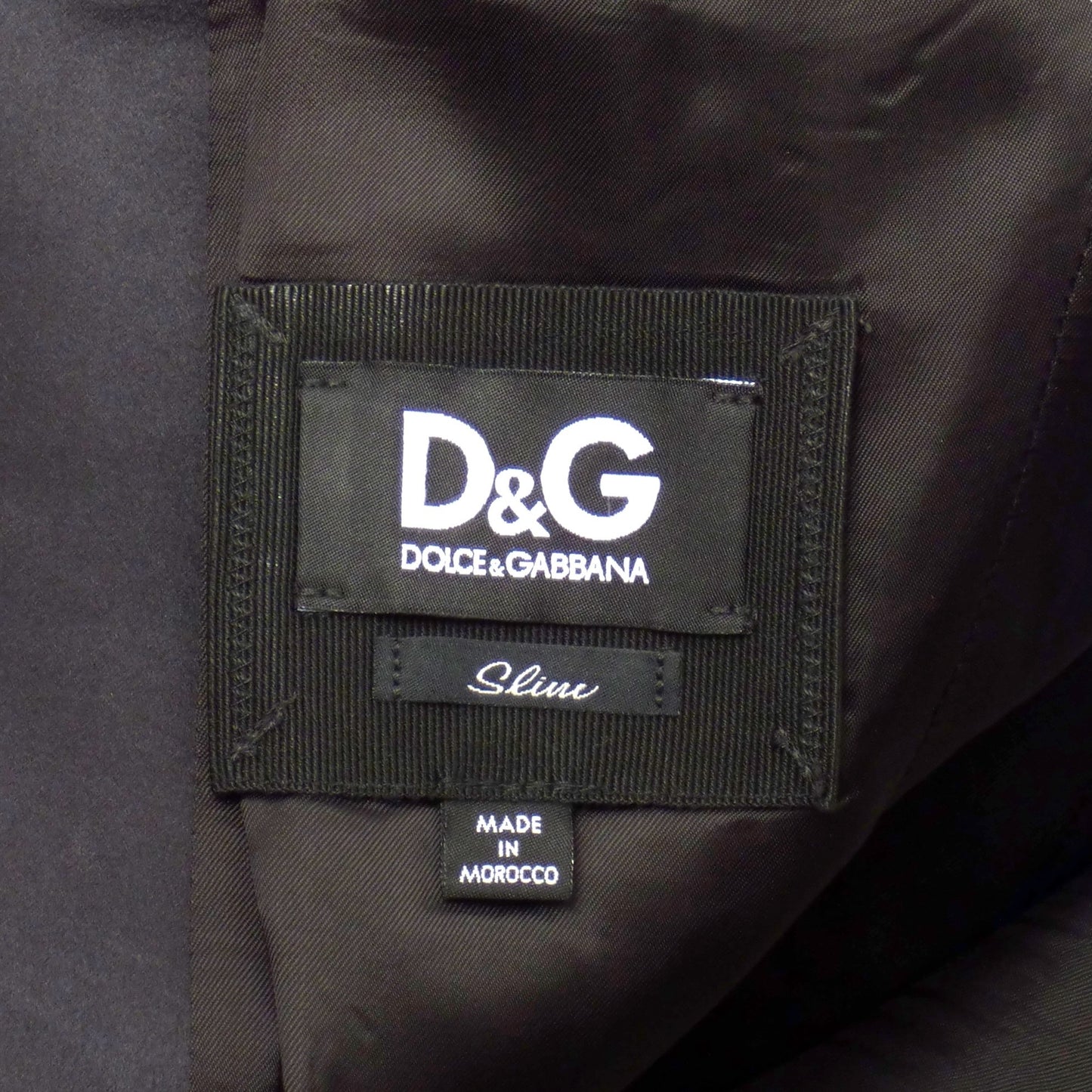 D&G- Wool Brocade Tuxedo Jacket, Size Small