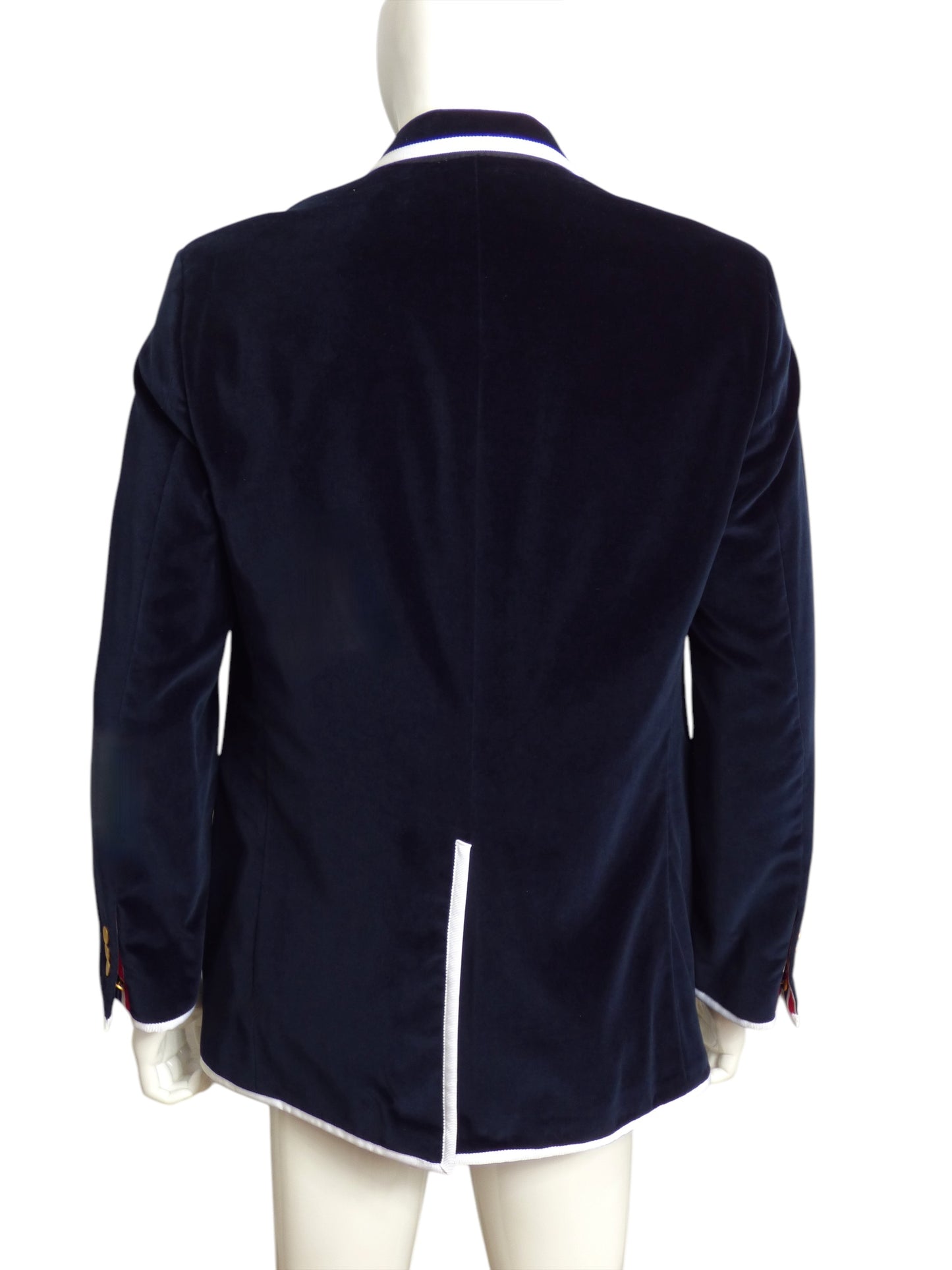 THOM BROWNE- 2009 Velvet & Grosgrain Ribbon Blazer, Size XL