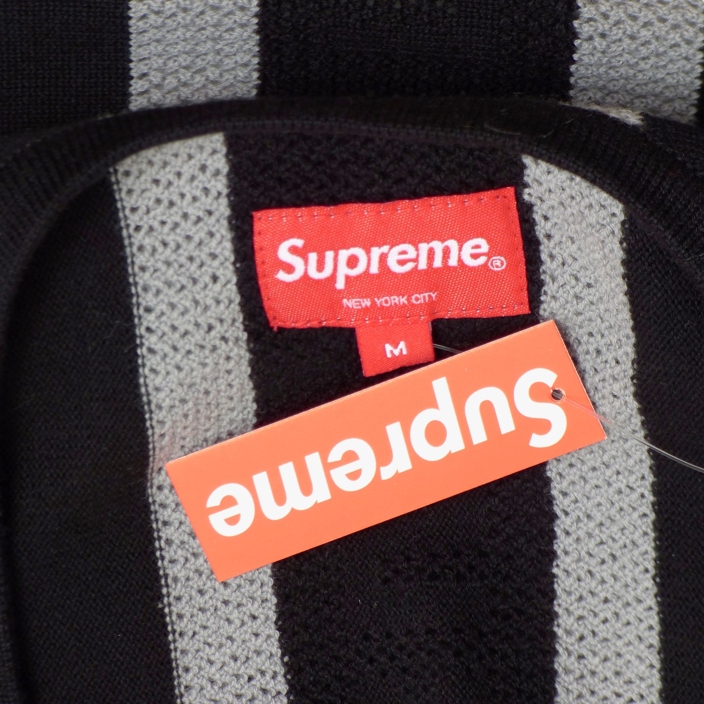 SUPREME- 2023 Brown Striped Knit Tank Top, Size Large