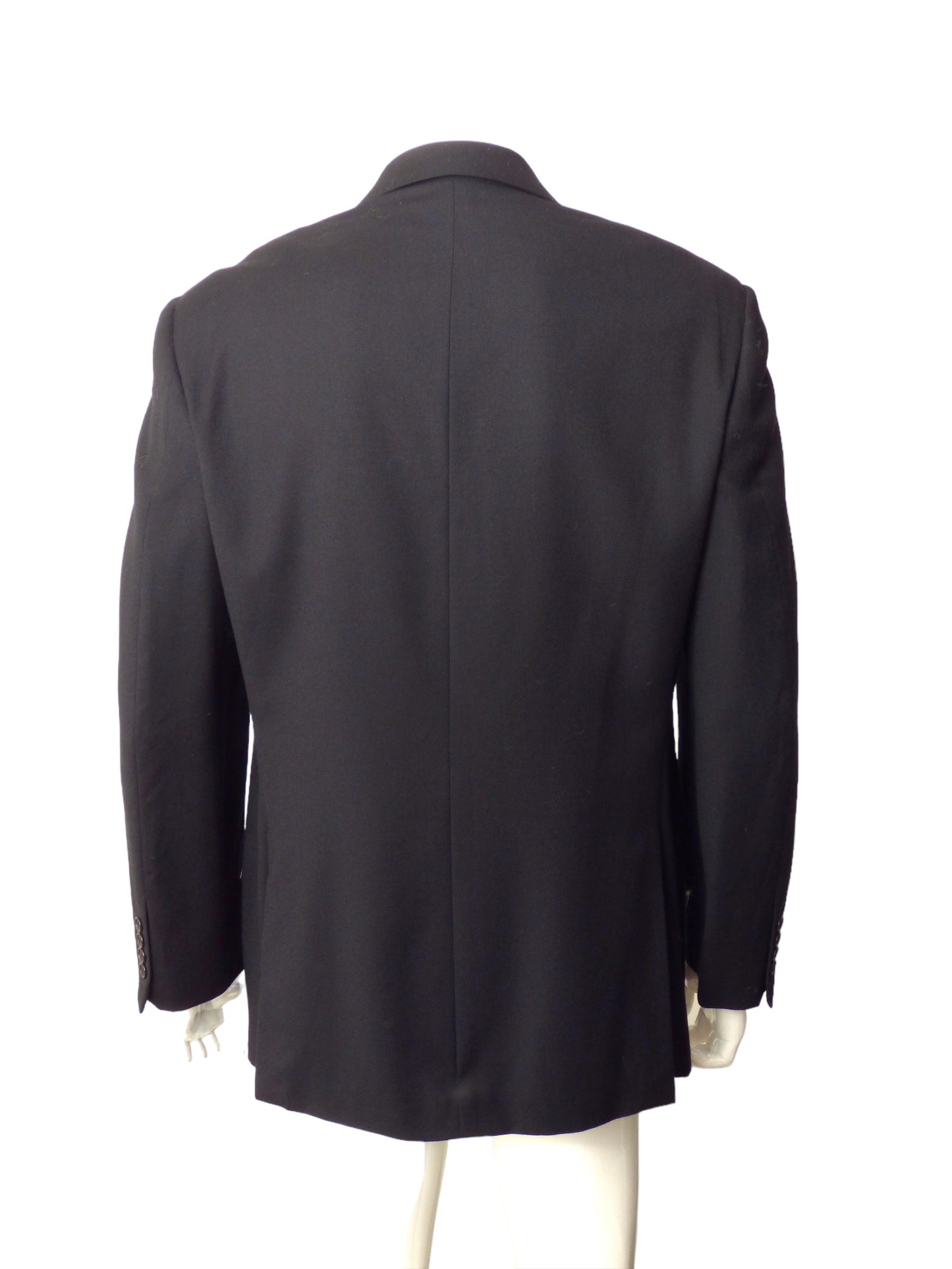 CHEAP & CHIC MOSCHINO- AS IS 1990s Black Wool Blazer, Size XL