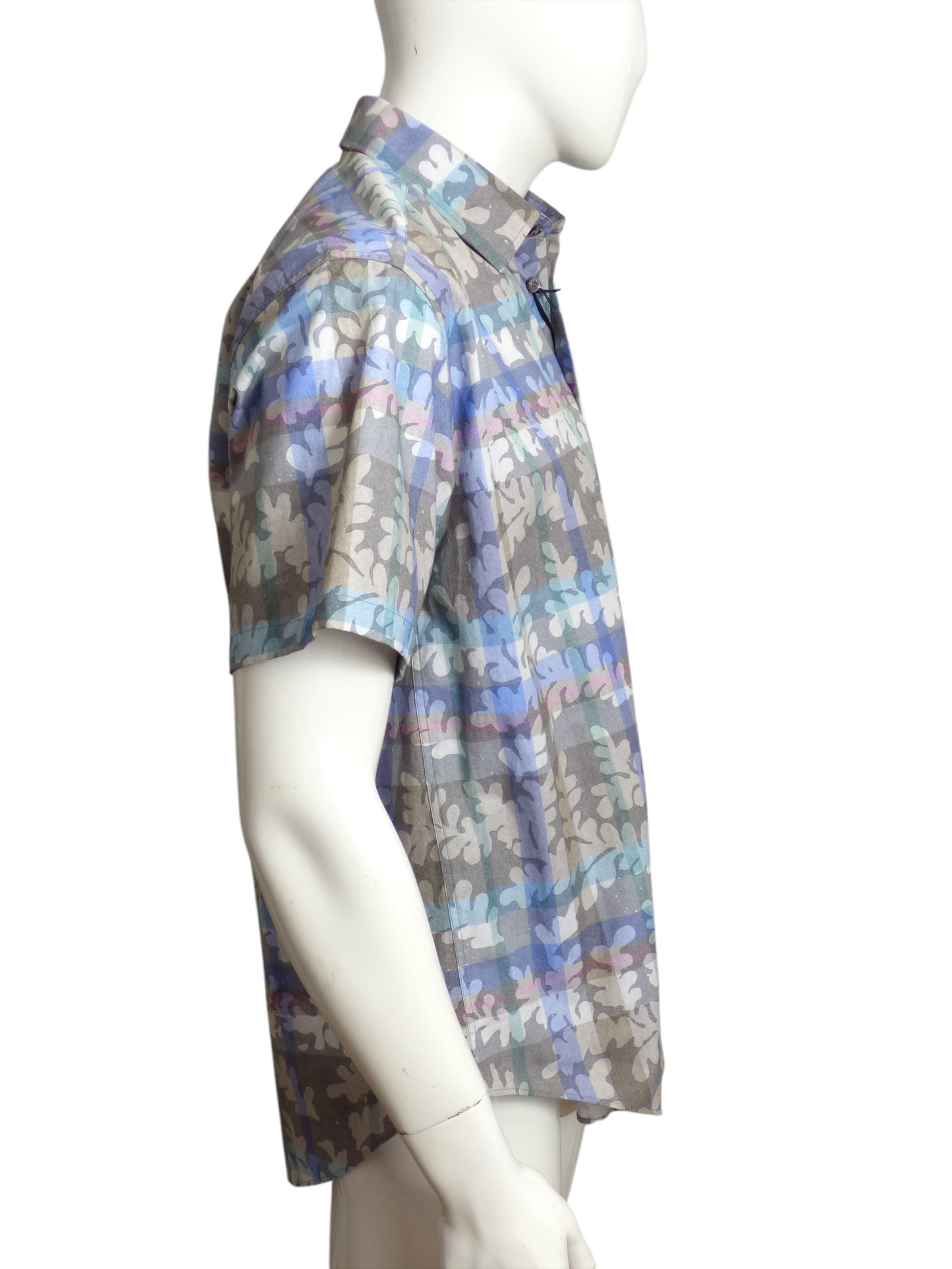 MOSCHINO COUTURE- NWT Cotton Print S/S Shirt, Size Large