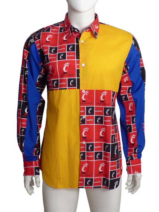 COMME DES GARCONS SHIRT- NWT Fabric Block L/S Shirt, Size Large