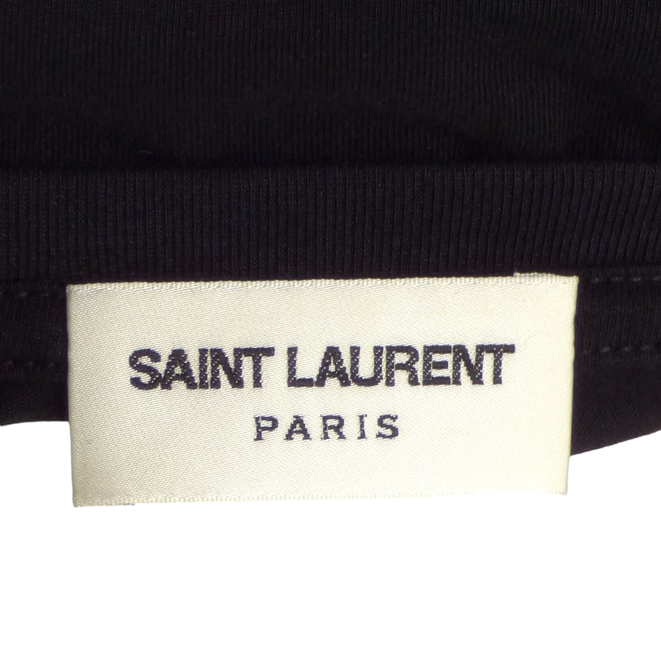 SAINT LAURENT- 2019 Black Graphic Print T-Shirt, Size Small