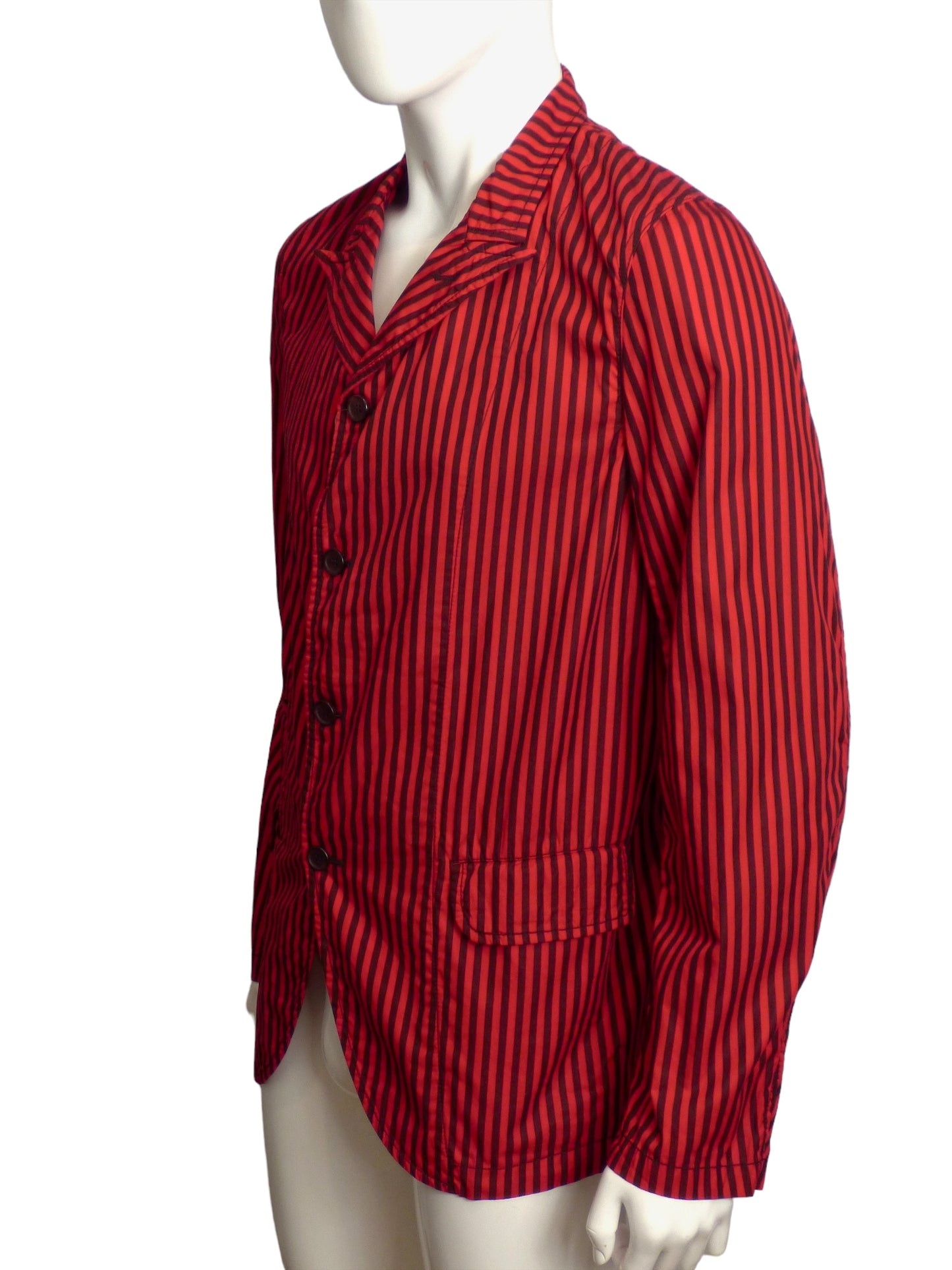 COMME DES GARCONS SHIRT- Cotton Stripe Blazer, Size Medium