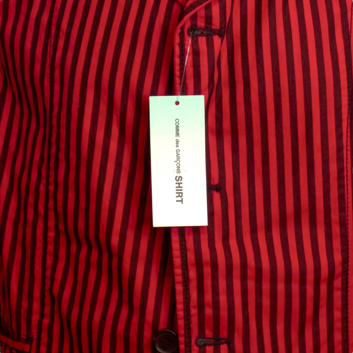 COMME DES GARCONS SHIRT- Cotton Stripe Blazer, Size Medium