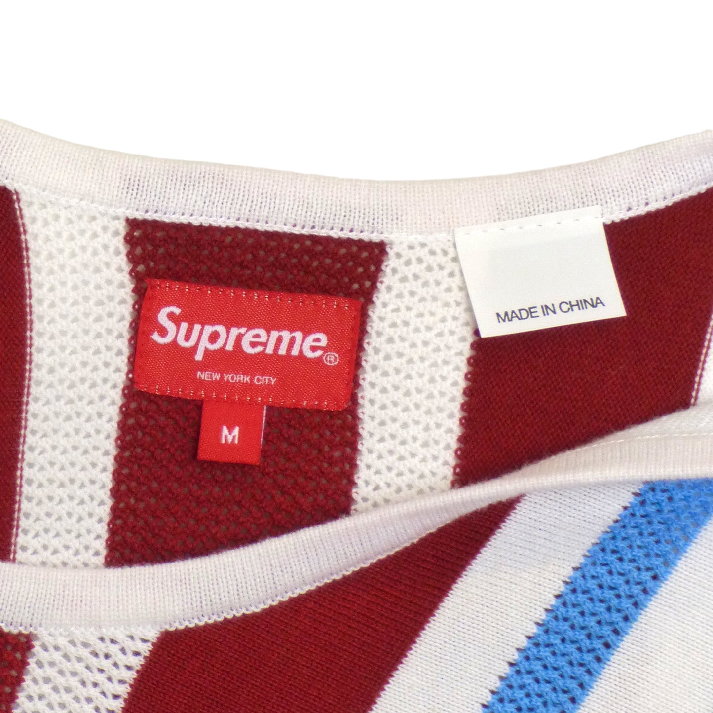 SUPREME- 2023 Striped Knit Tank Top, Multiple Sizes