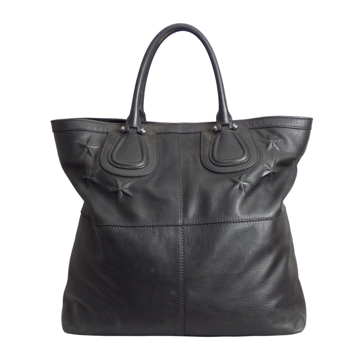 GIVENCHY- 2014 Calfskin Star Embossed Studded Nightingale Tote