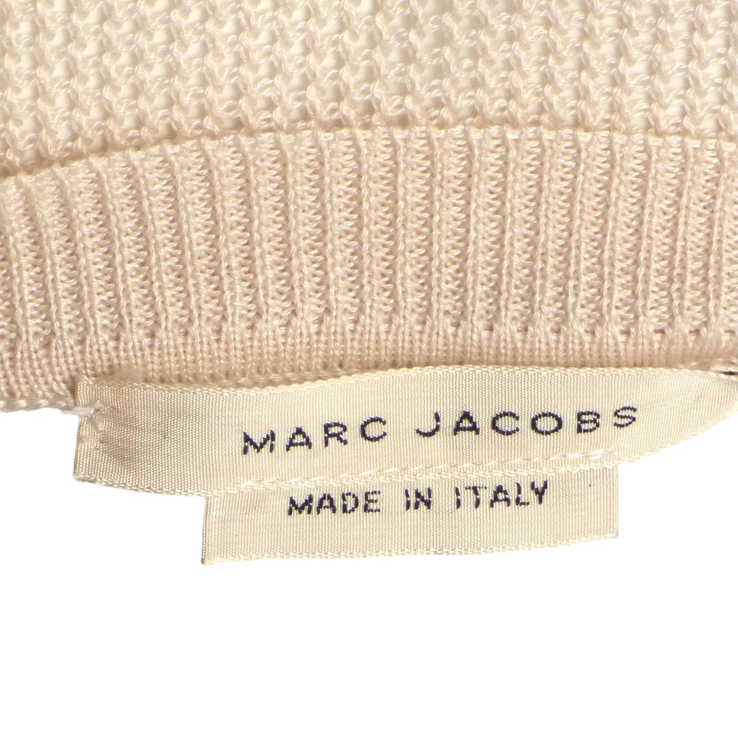 MARC JACOBS- NWT Ivory Cotton Mesh T-Shirt, Size Large