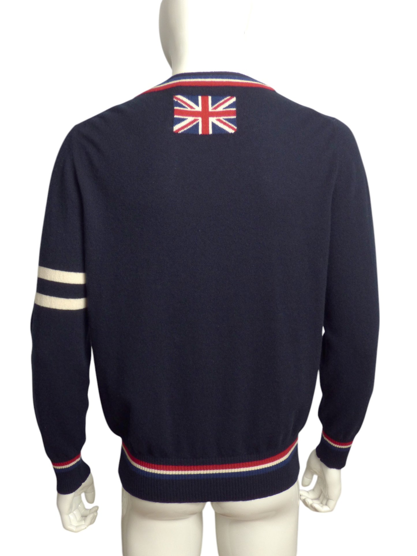 GEMMA. H UOMO- NWT Navy Cashmere Cardigan, Size XL