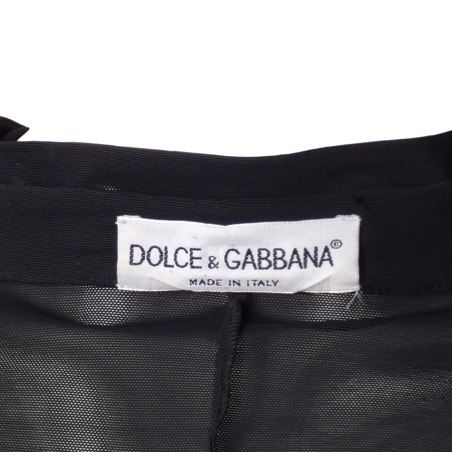 DOLCE & GABBANA- 1990s Black Mesh Blazer, Size XL