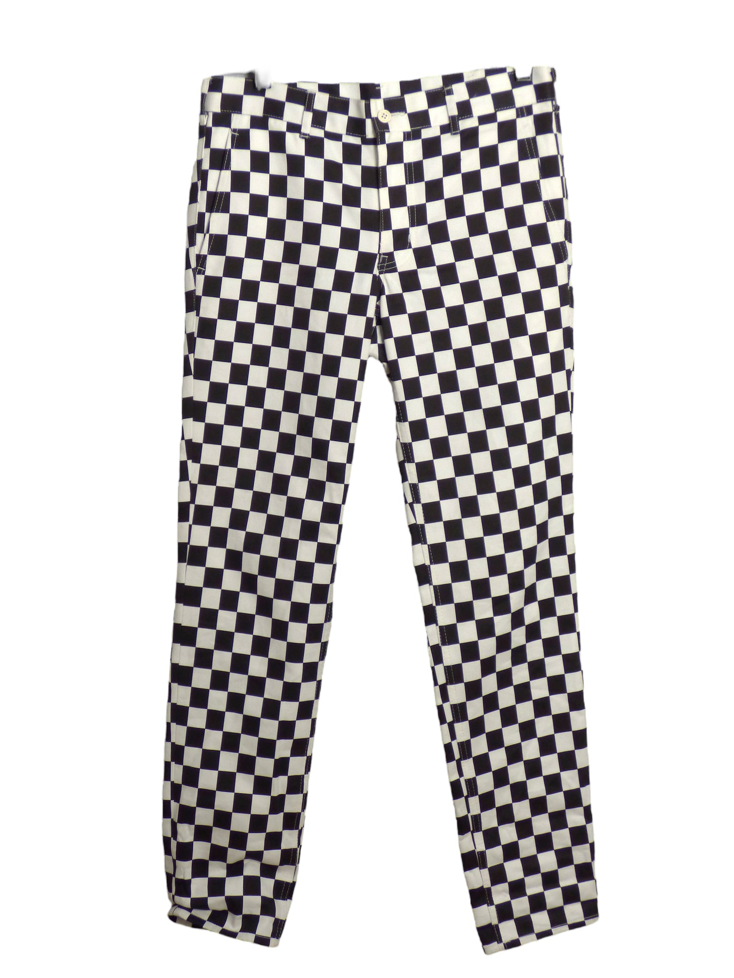 COMME DES GARCONS HOMME PLUS- NWT 2018 COTTON CHECK PANTS, W-30