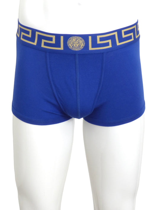 VERSACE- NIB Blue Low Rise Boxer Brief, Size XS