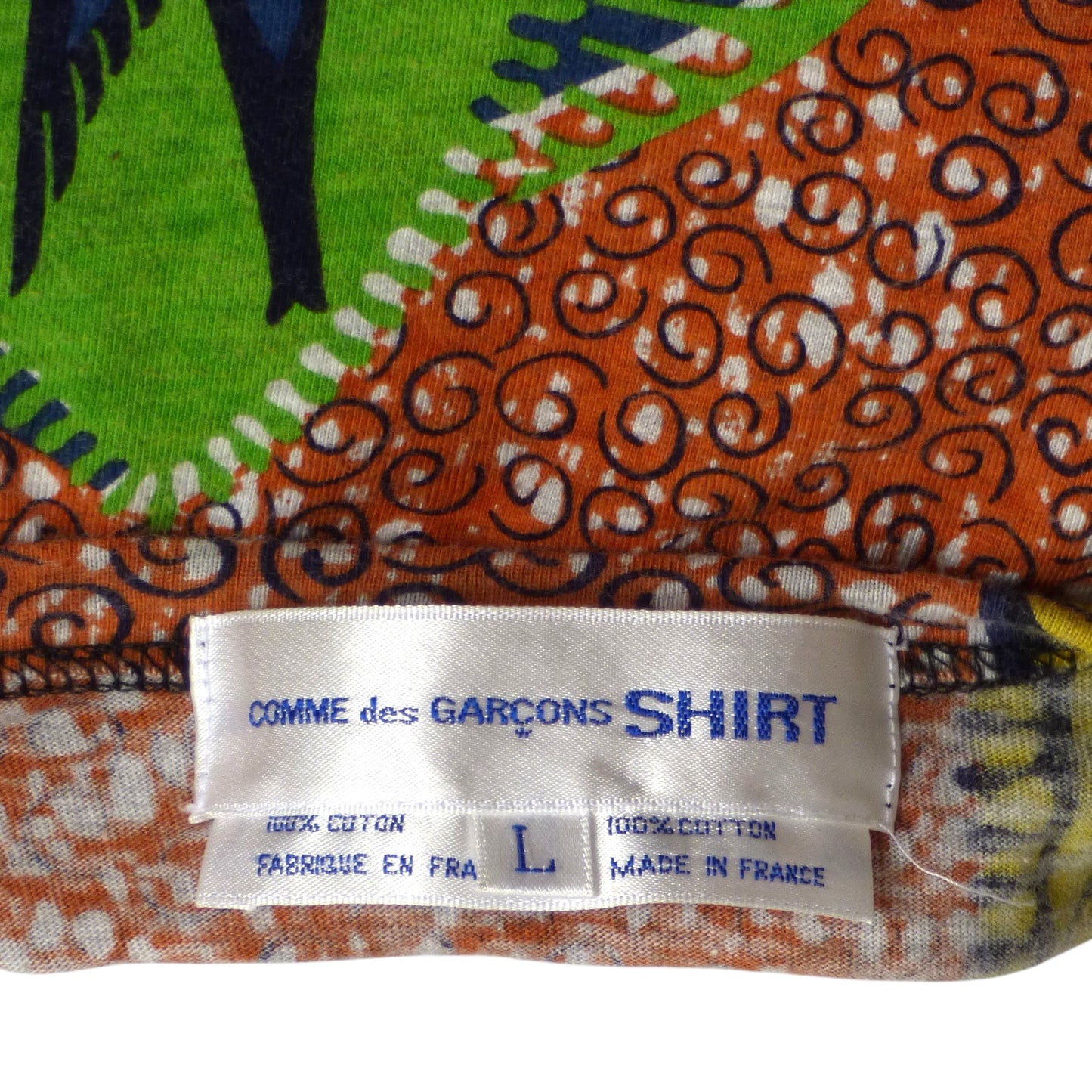 COMME DES GARCONS- Cotton Print T-Shirt, Size Large