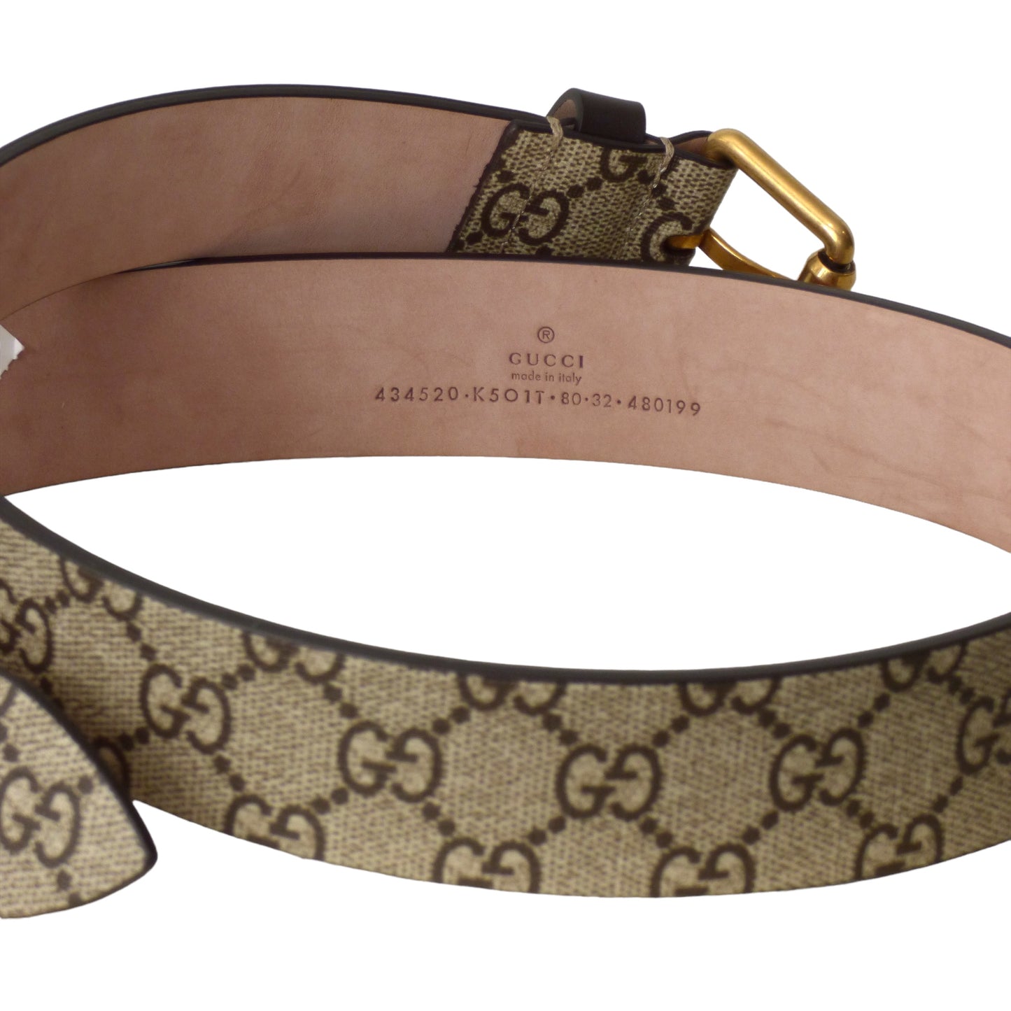 GUCCI - NWT Leather Logo & Snake Belt, Waist-31"