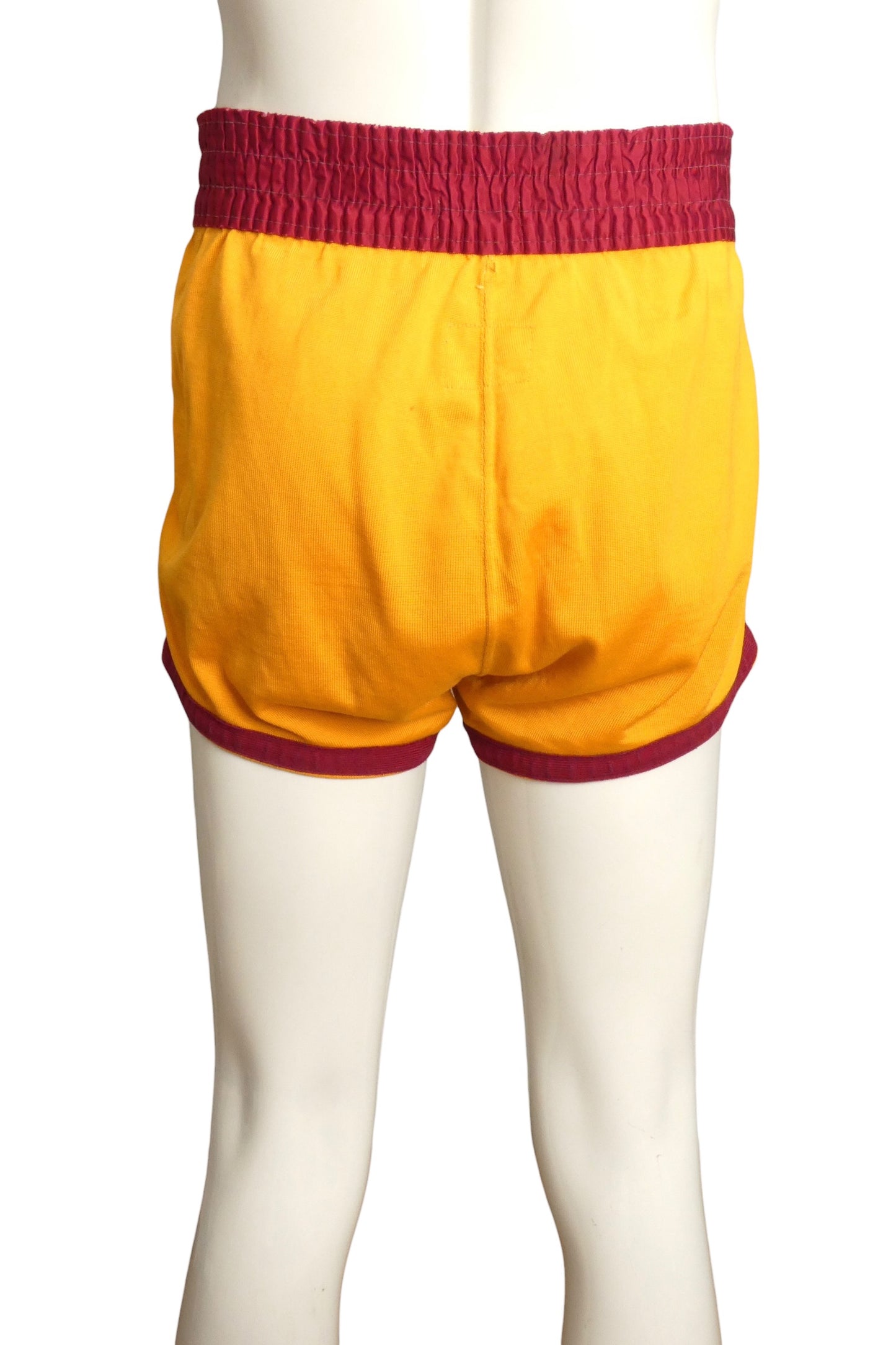 1950s Yellow Knit Athletic Shorts, Size-Small