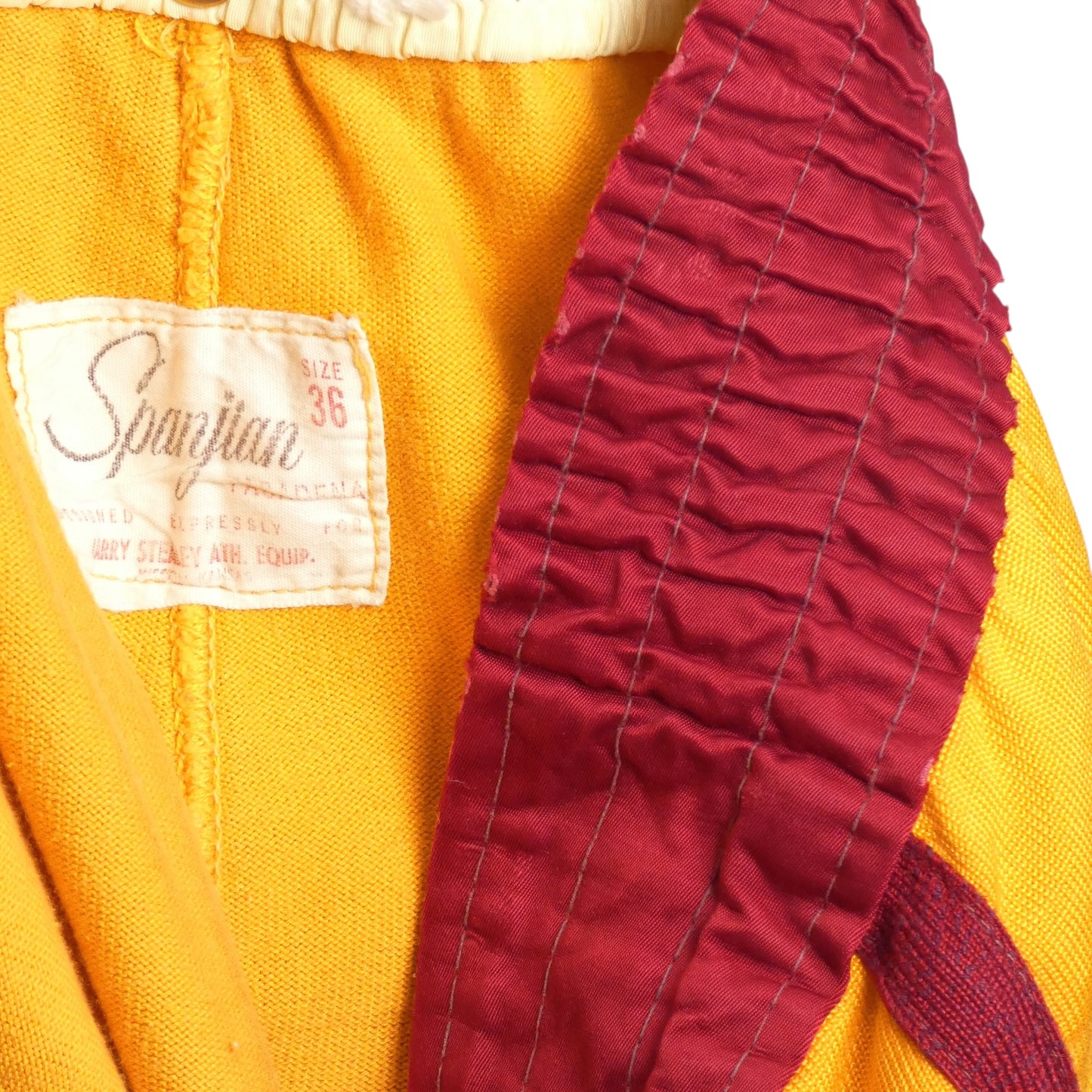 1950s Yellow Knit Athletic Shorts, Size-Small