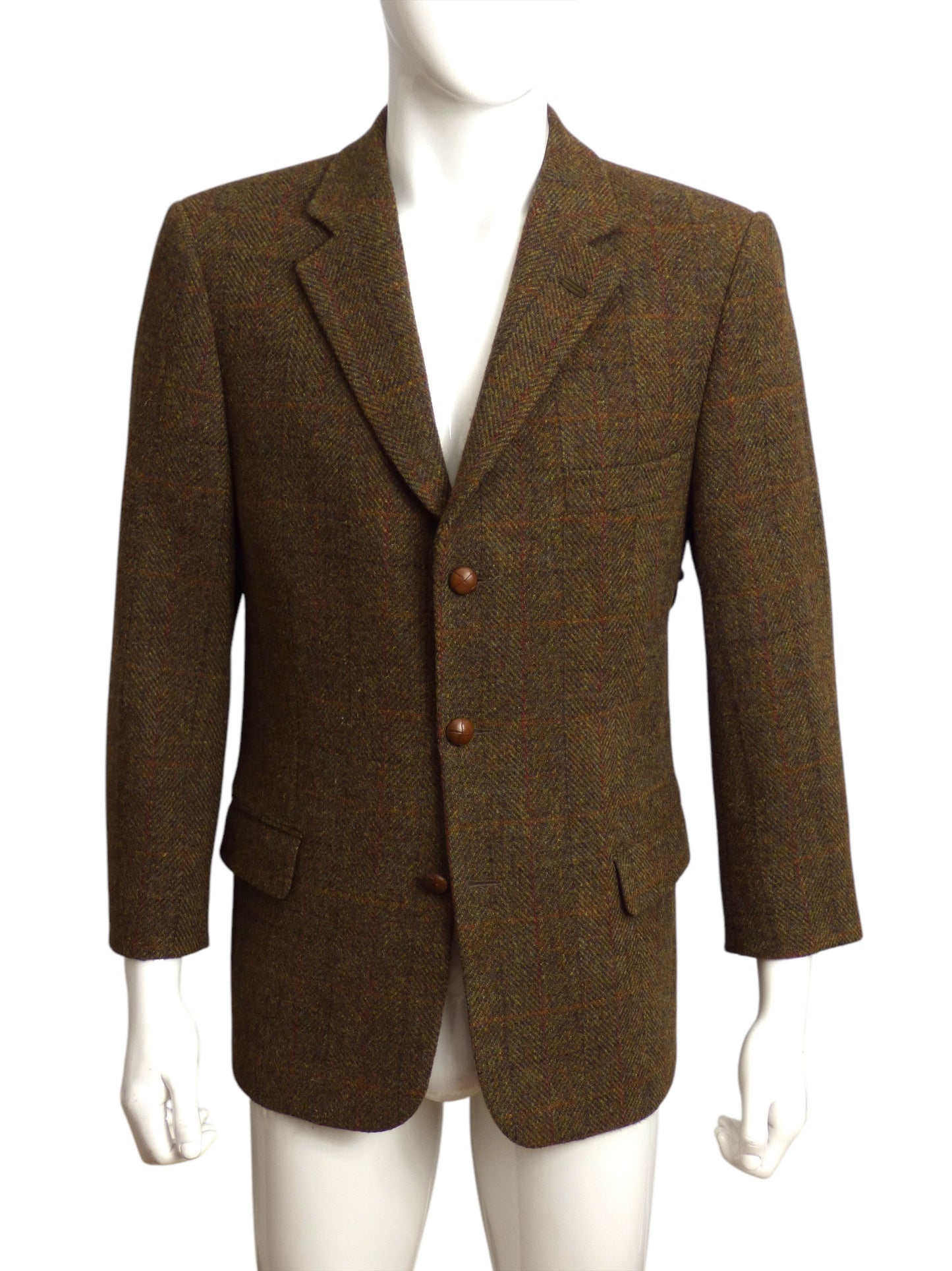 ABERCROMBI & FITCH- 1980s Harris Tweed Blazer, Size Large