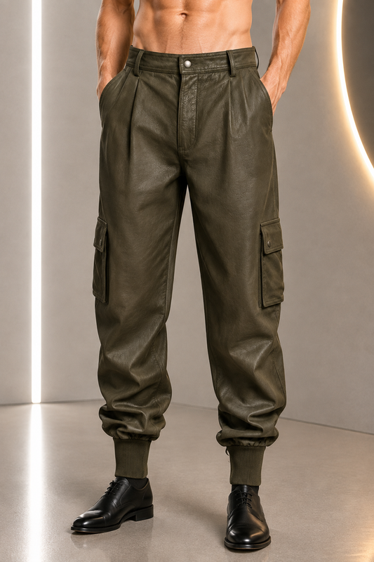 PIERRE CARDIN - 1997 Leather Pants, Waist 30