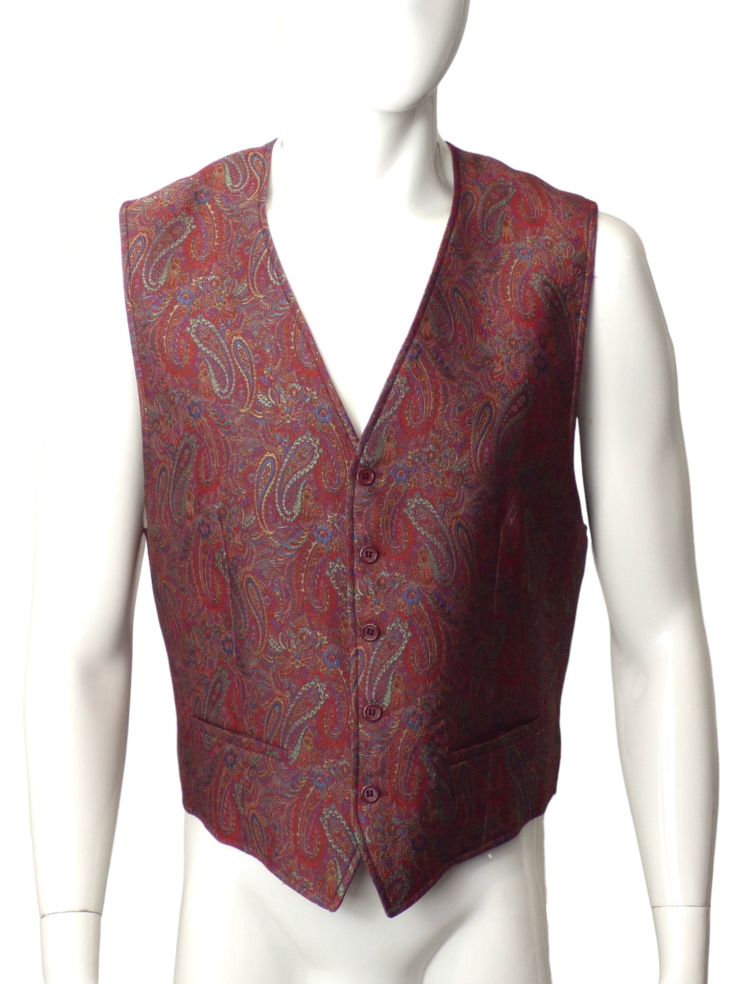 KENZO- 1990s Paisley Vest, Size Large