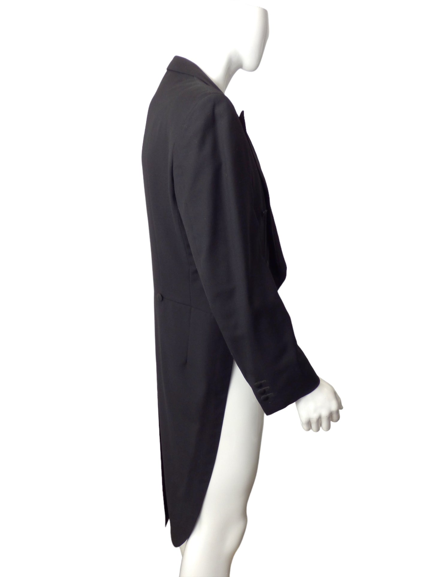 GIANNI VERSACE COUTURE- 1992 Black Wool Tailcoat, Size Medium