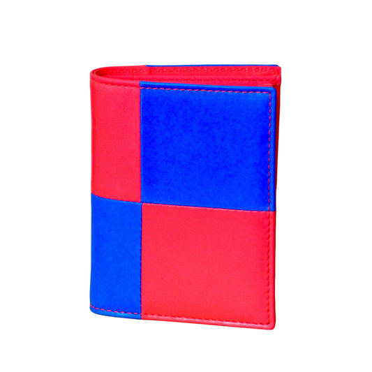 COMME DES GARCONS-Color Block Bi-Fold Wallet