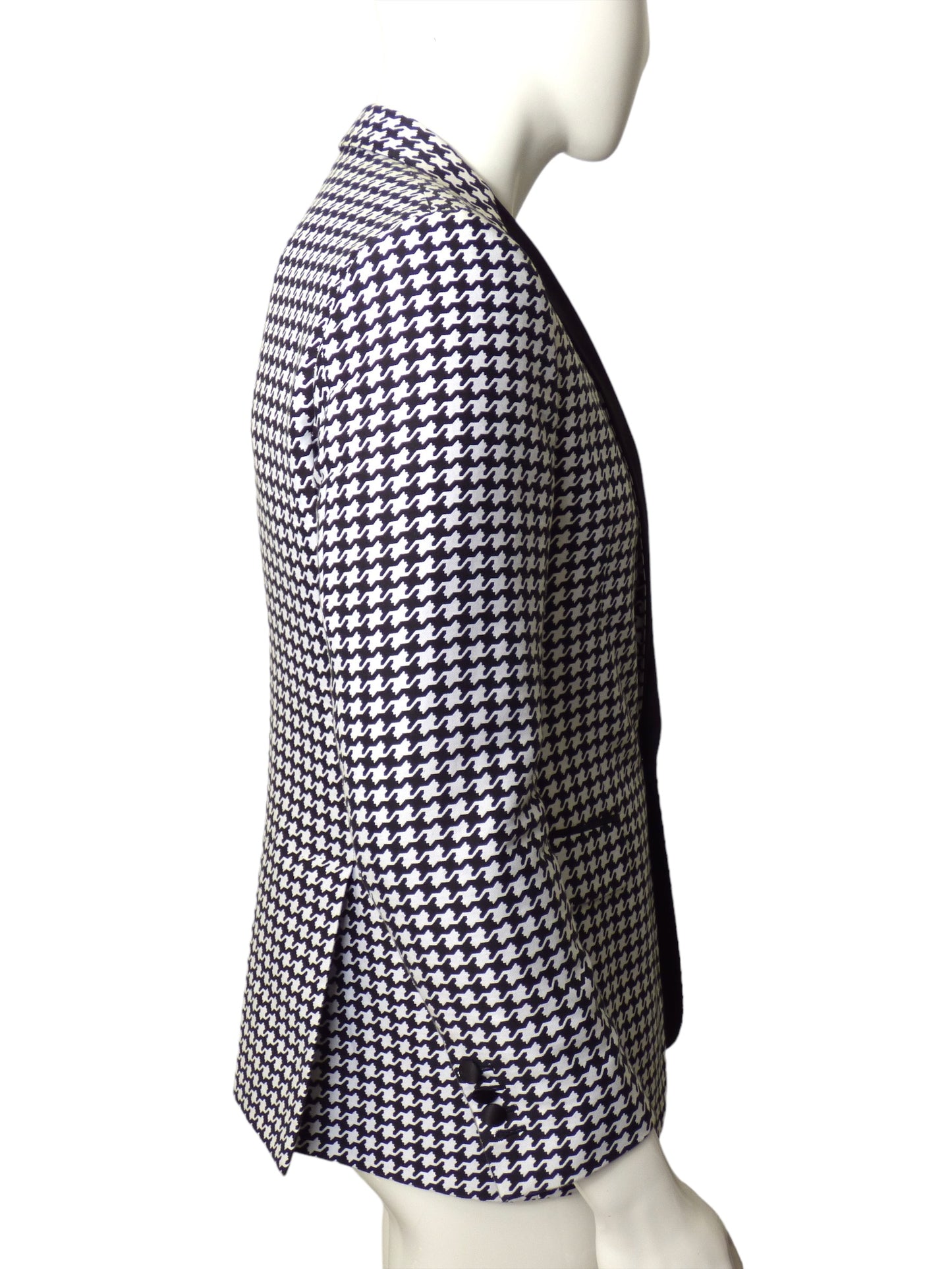 DSQUARED2- Houndstooth Print Tuxedo Jacket, Size Large