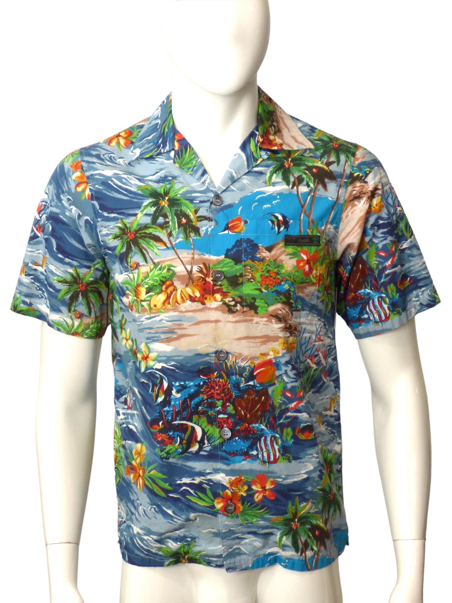 PRADA-2017 Cotton Hawaiian Print Shirt, Size-Small