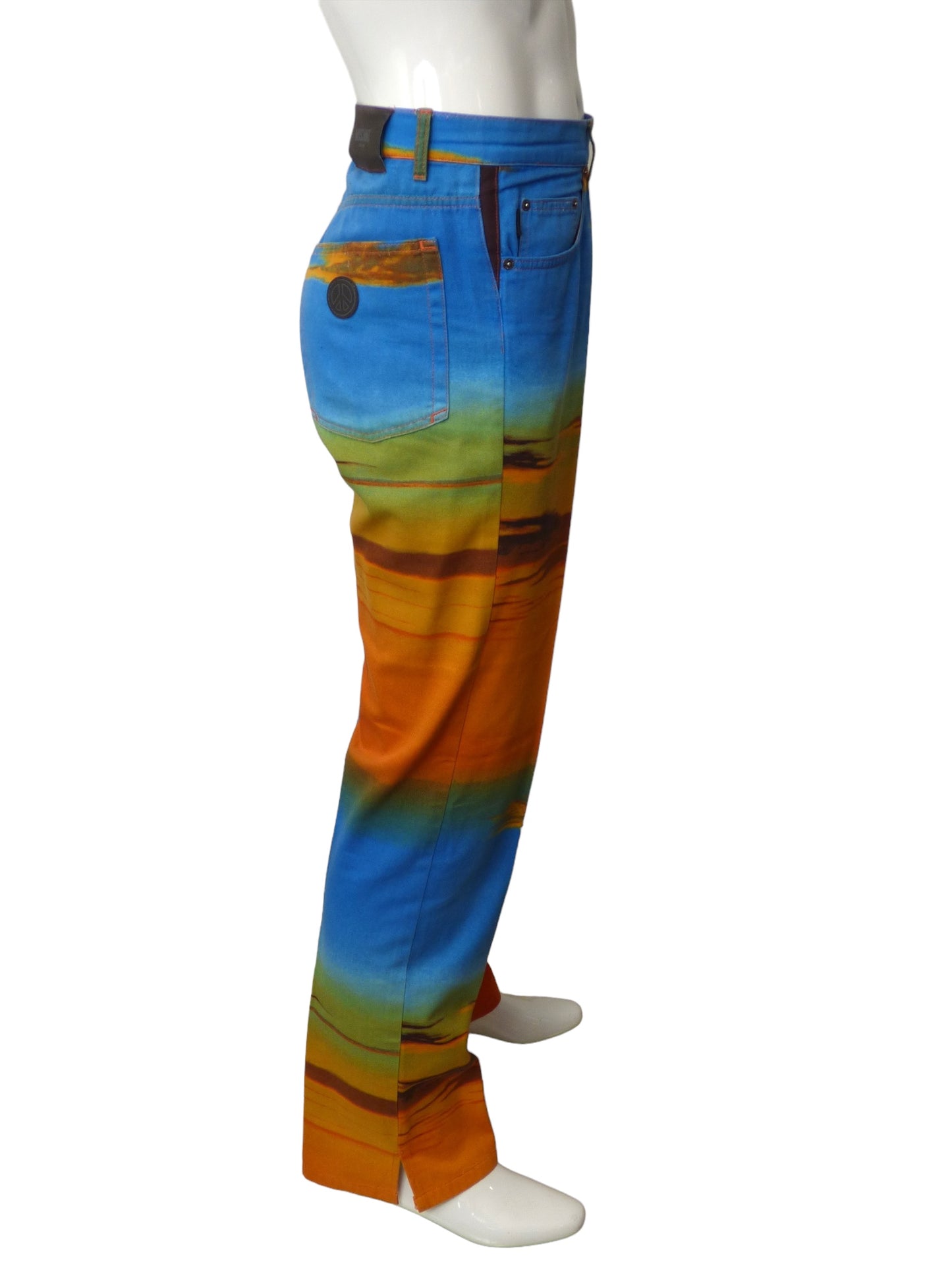 MOSCHINO JEANS- 1990s Sunset Print Jeans, Waist-36