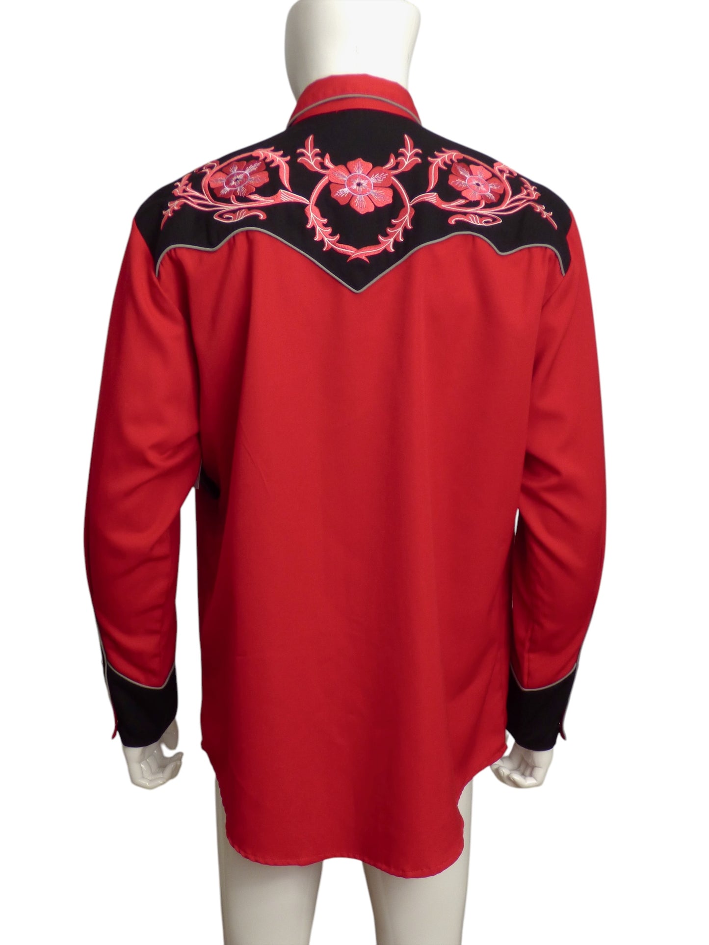 SCULLY- Embroidered Western L/S Shirt, Size Large