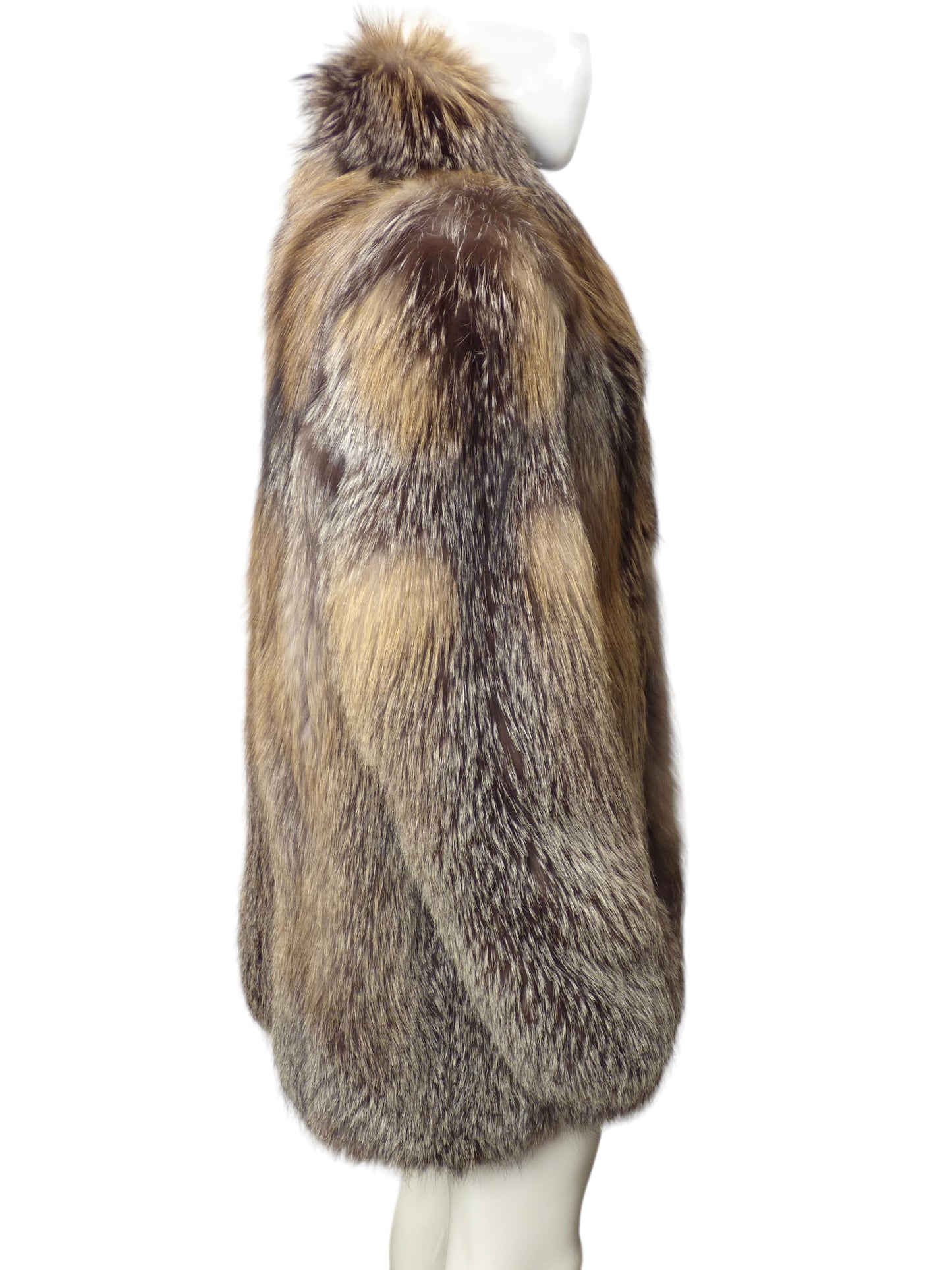 Coyote Fur Coat, Size-2XL