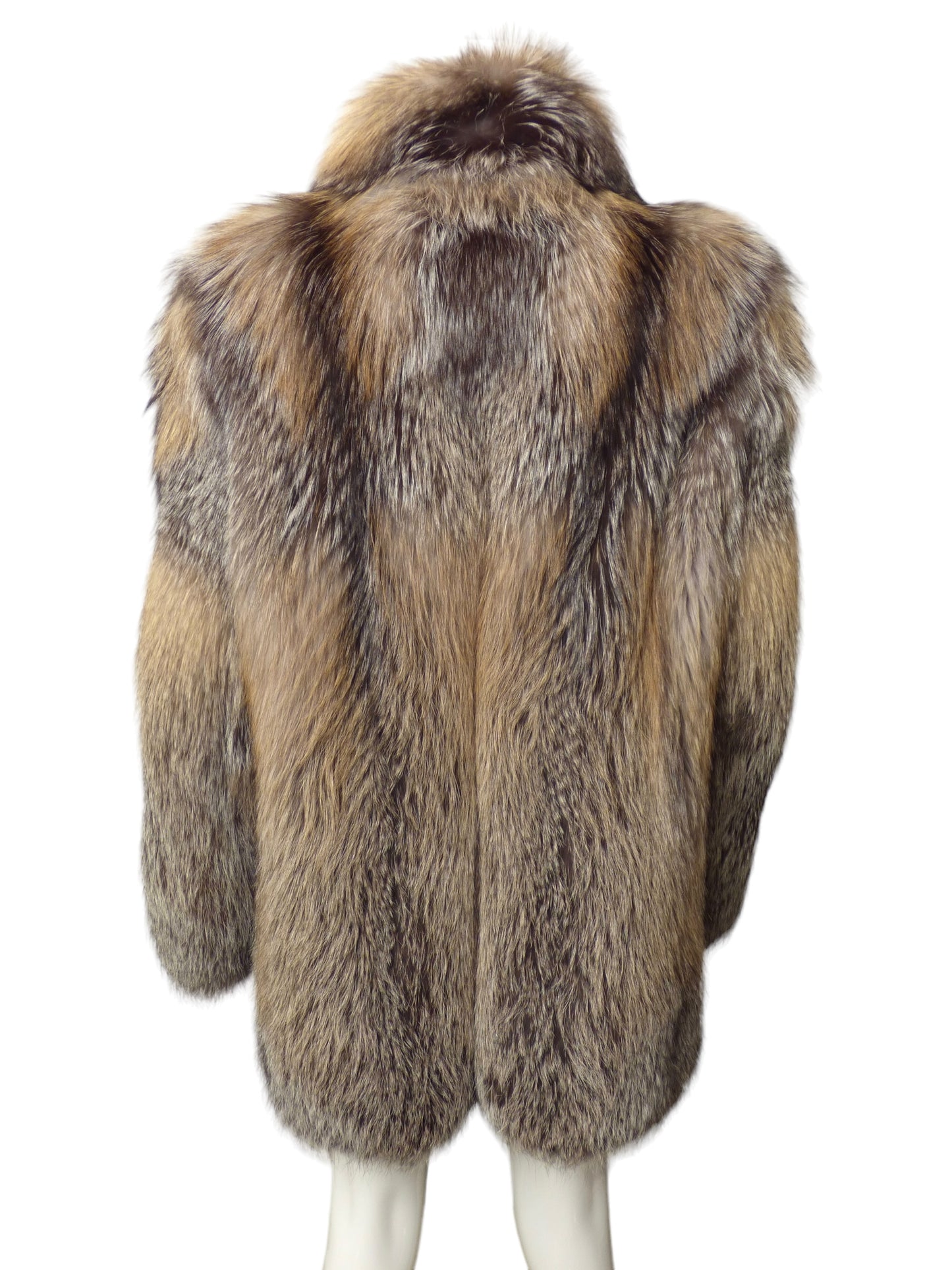 Coyote Fur Coat, Size-2XL