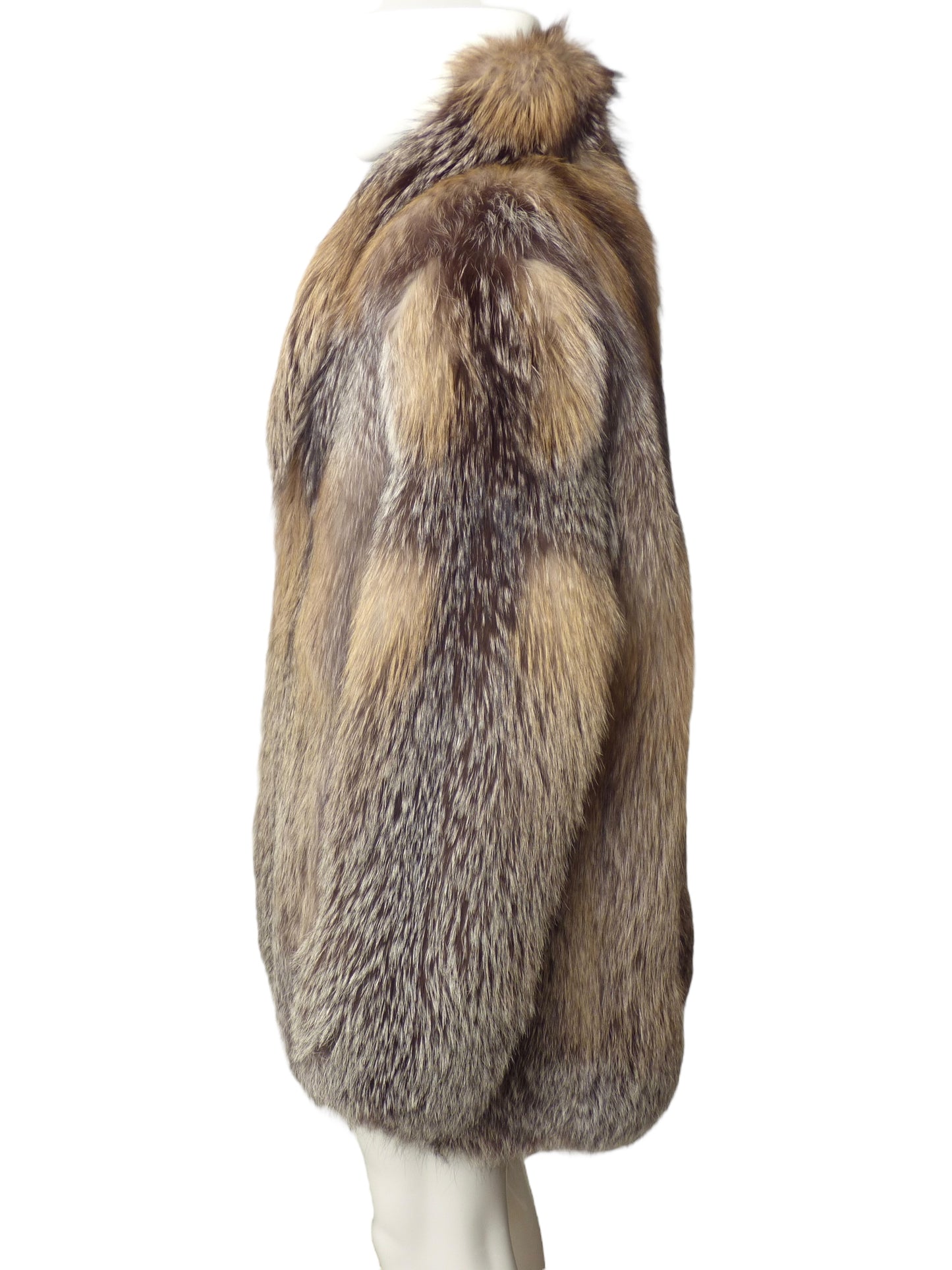 Coyote Fur Coat, Size-2XL