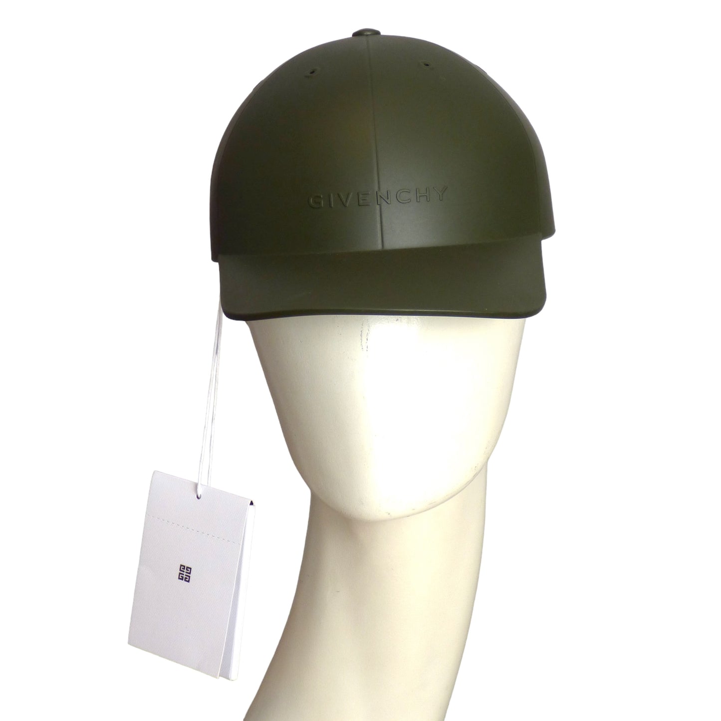 GIVENCHY- NWT Green Molded Hardshell Cap-Large