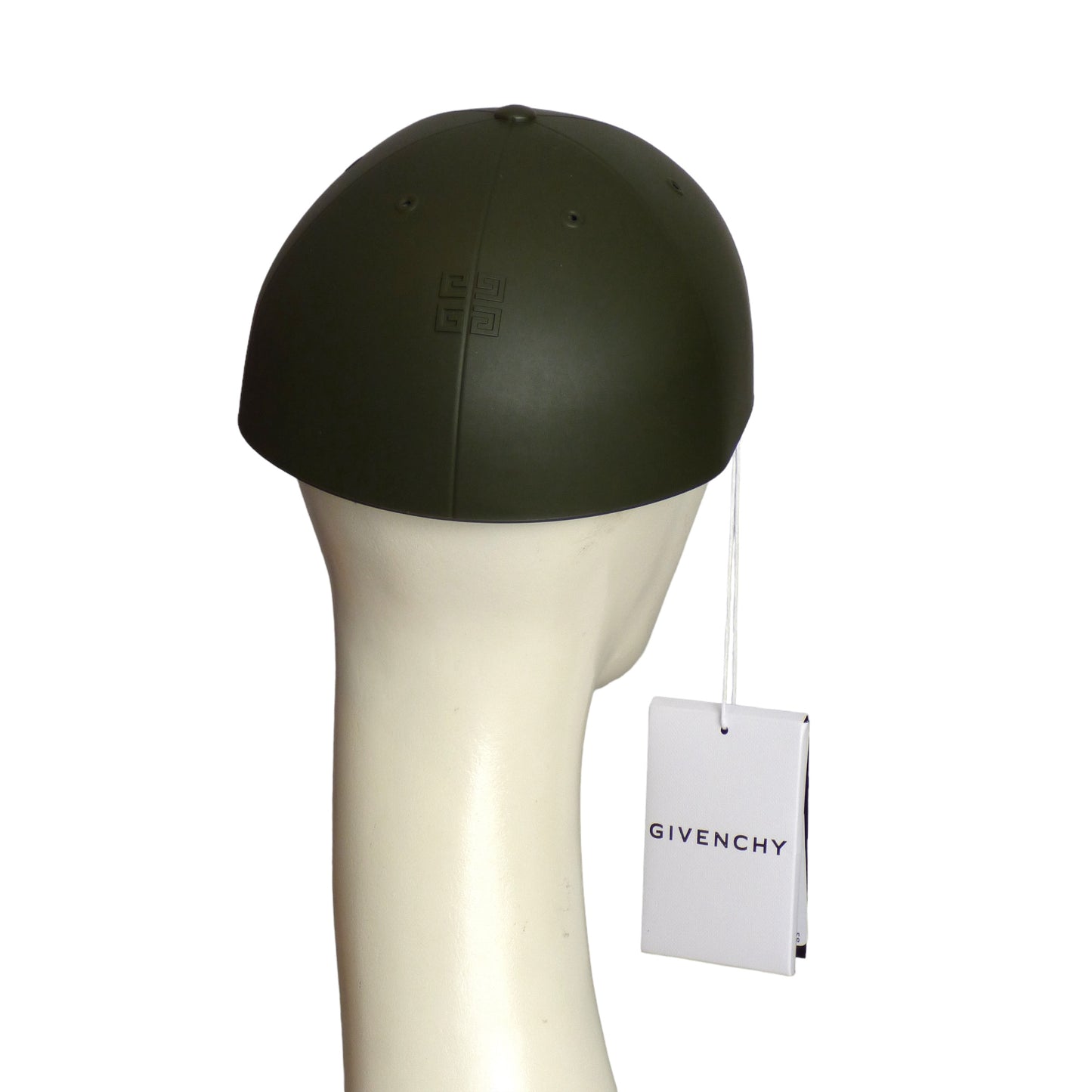 GIVENCHY- NWT Green Molded Hardshell Cap-Large