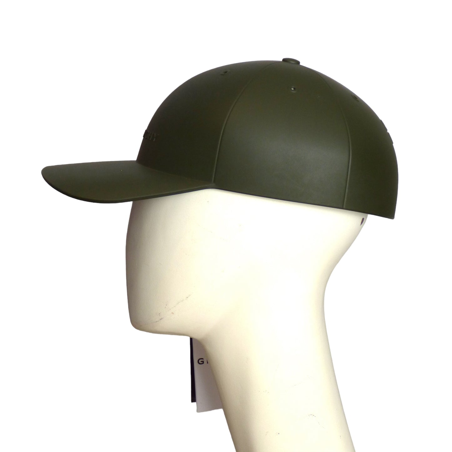 GIVENCHY- NWT Green Molded Hardshell Cap-Large