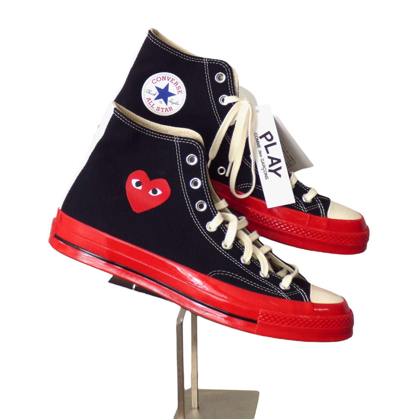 CONVERSE x COMME DES GARCONS-Play Hi-Top Sneakers, Size-11