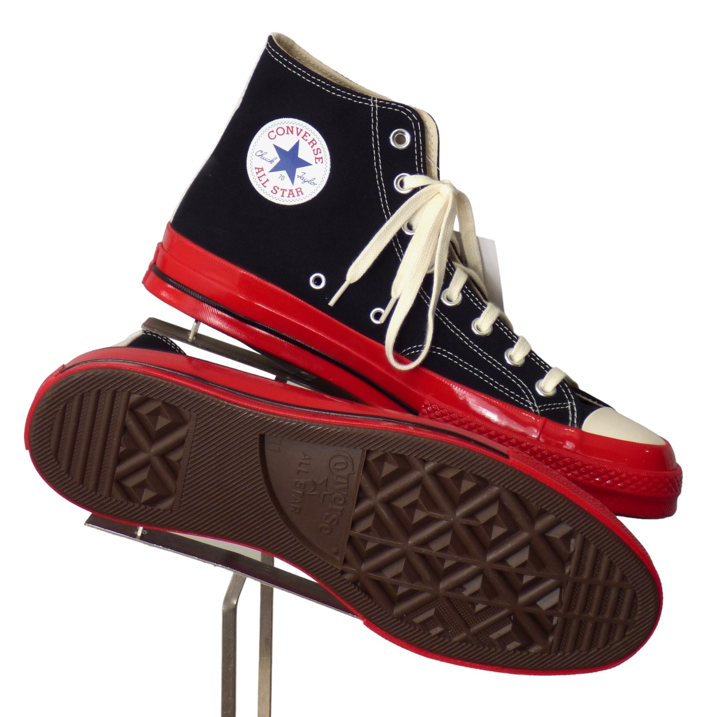 CONVERSE x COMME DES GARCONS-Play Hi-Top Sneakers, Size-11