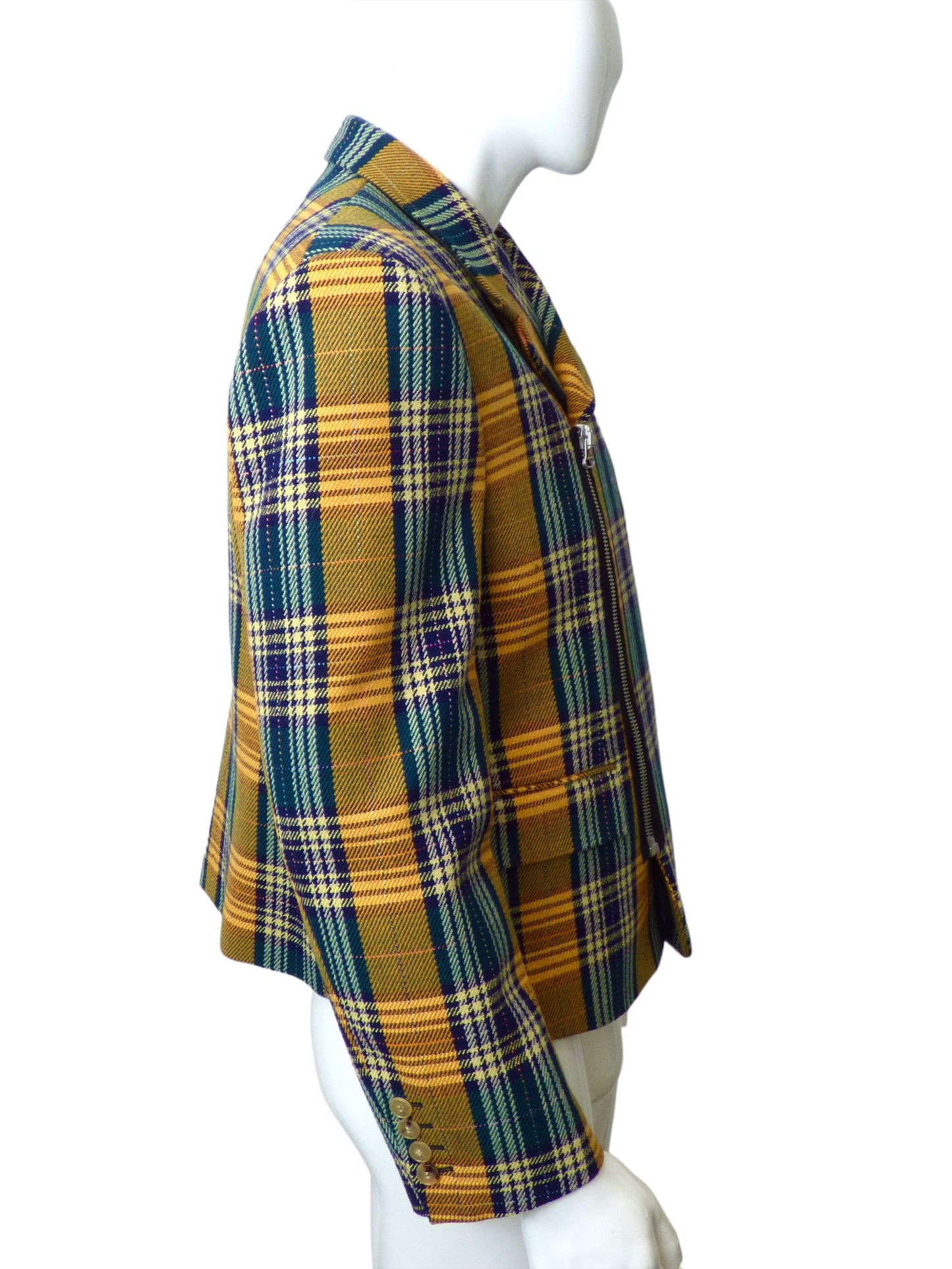 GUCCI- NWT 2022 Wool Plaid Jacket, Size Large