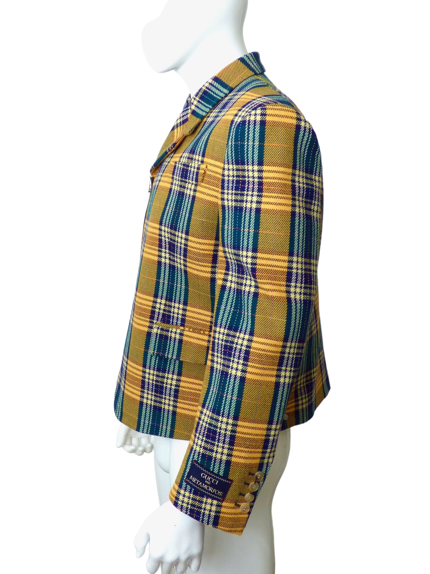 GUCCI- NWT 2022 Wool Plaid Jacket, Size Large