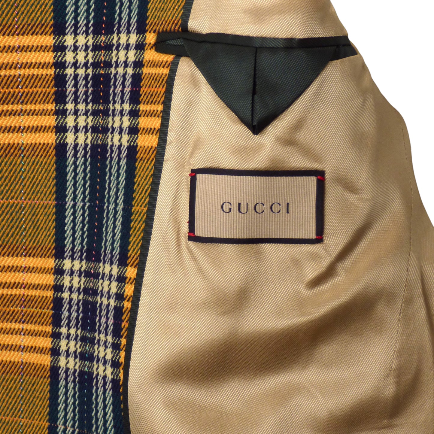 GUCCI- NWT 2022 Wool Plaid Jacket, Size Large