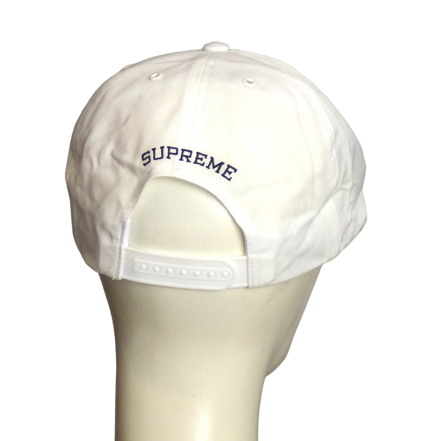 SUPREME-2023 White 5 Panel Joan Of Arc Cap