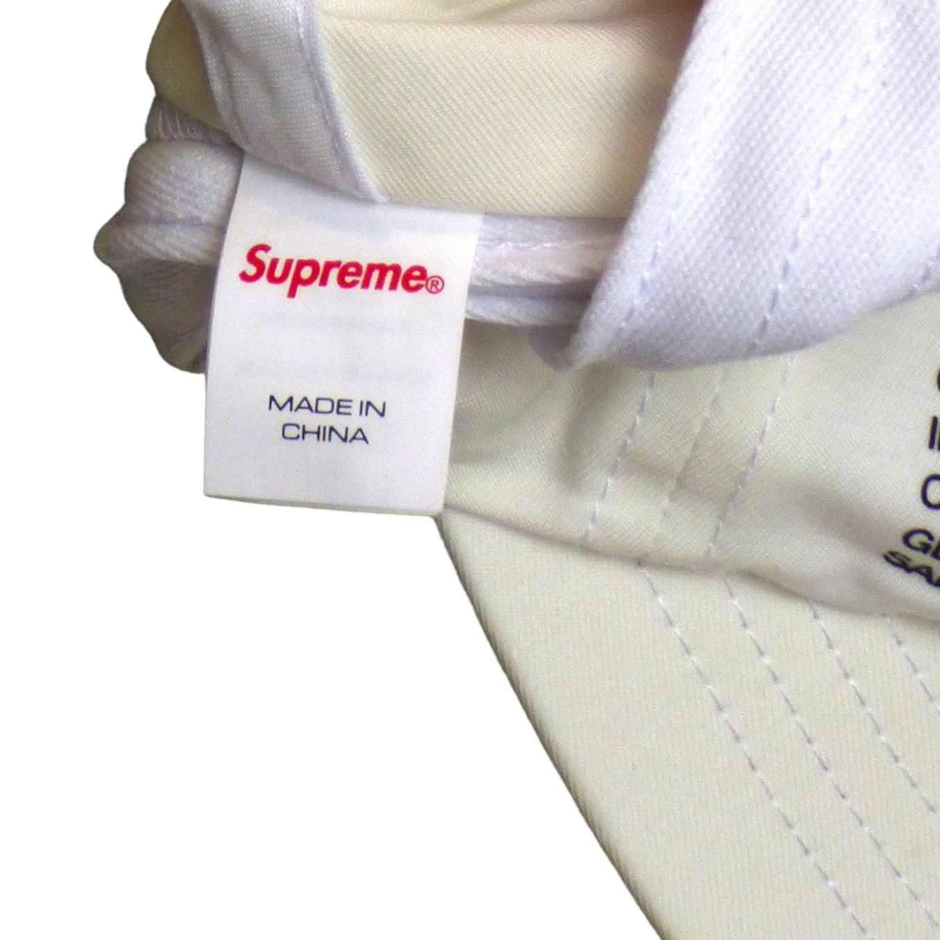 SUPREME-2023 White 5 Panel Joan Of Arc Cap