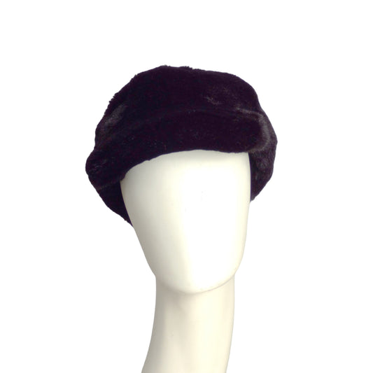 GIVENCHY- NWT Black Faux Fur Cap