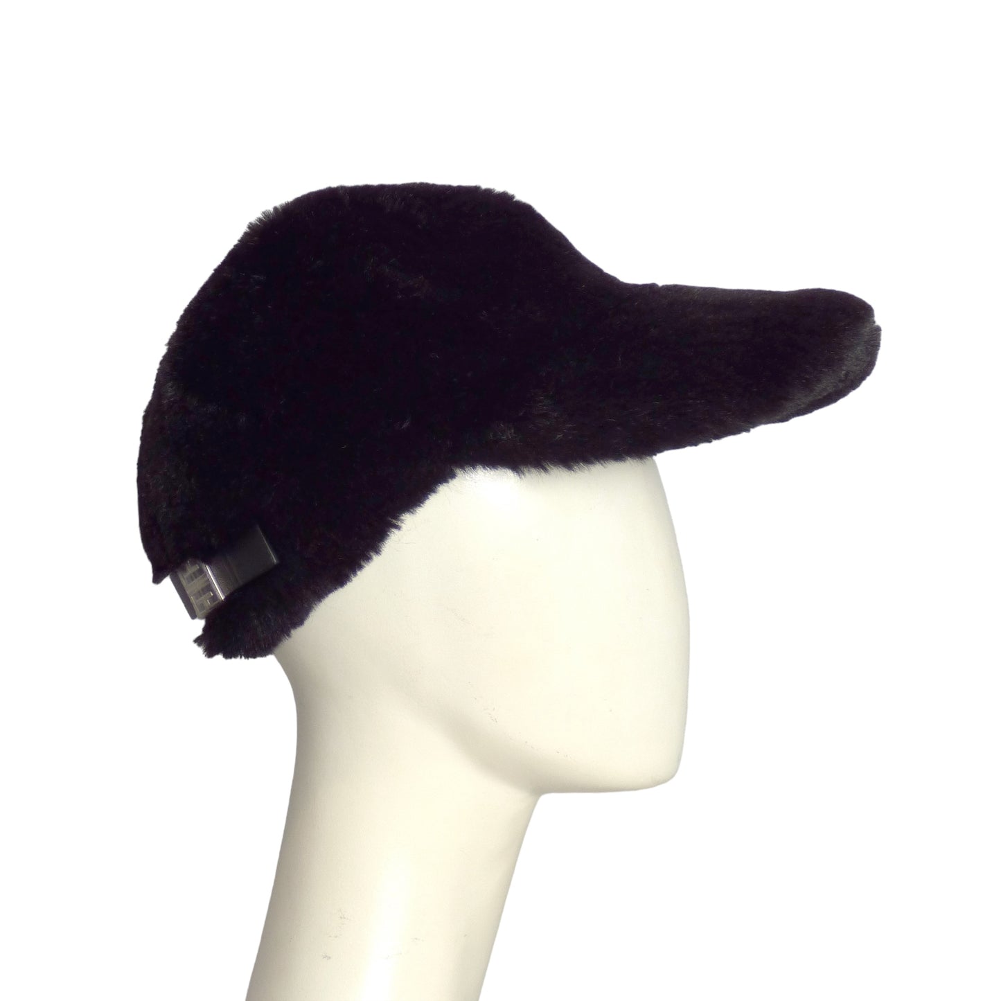 GIVENCHY- NWT Black Faux Fur Cap