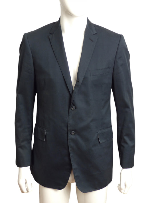 THOM BROWNE- 2006 Dark Green Cotton Blazer, Size Large