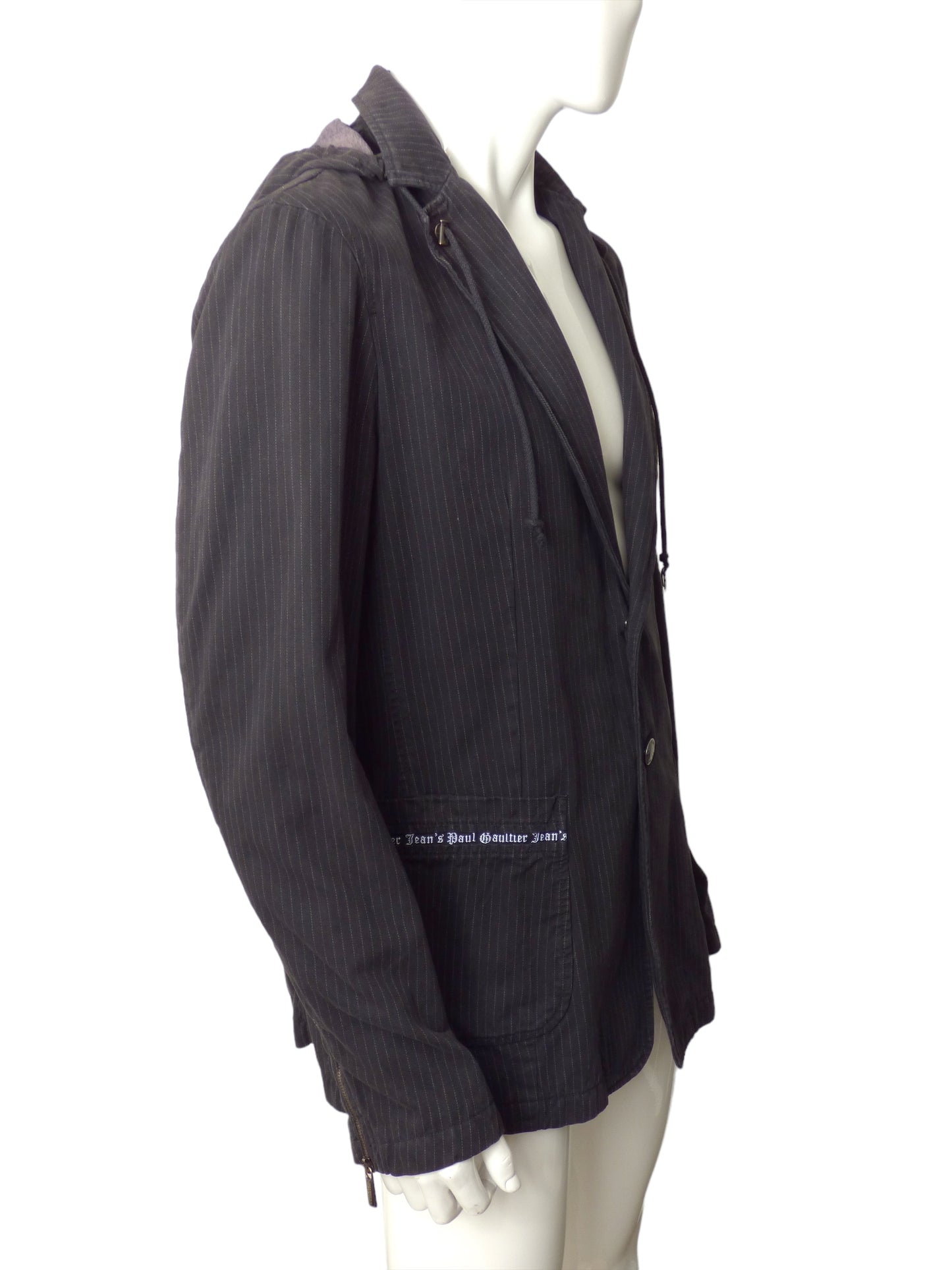 JEAN'S PAUL GAULTIER- 1990s Cotton Hoodie Blazer, Size XL